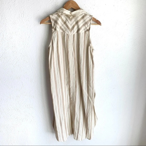 Anthropologie Delphine Textured Sleeveless Tunic Sz Medium - Picture 4 of 7